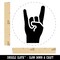 Sign of the Horns Rock and Roll Hand Gesture Self-Inking Rubber Stamp for Stamping Crafting Planners